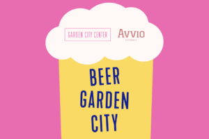 Graphic that reads beer garden city